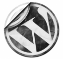 wordpress logo grunge